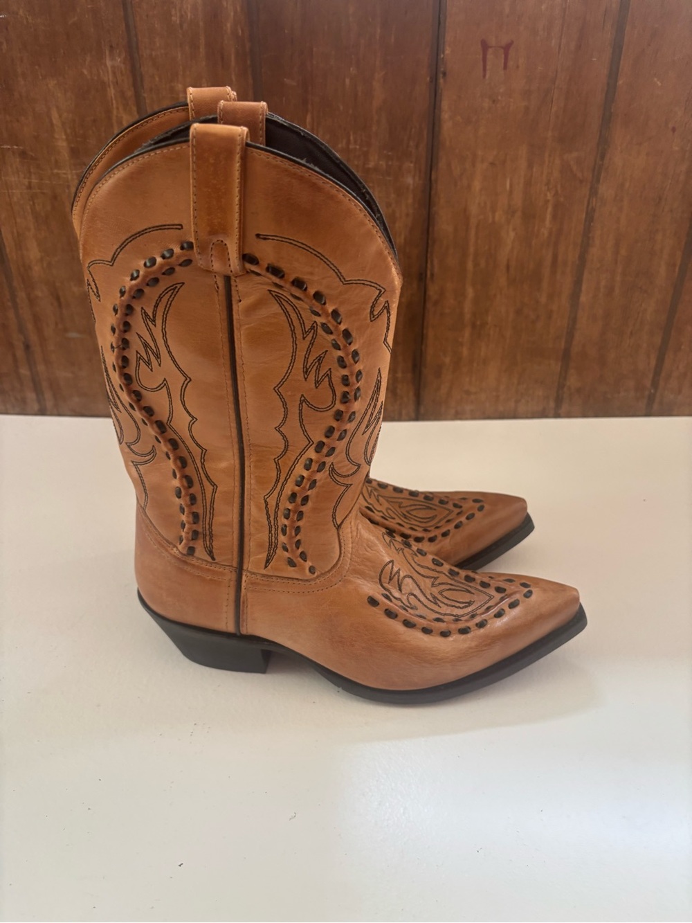 Laredo Men's Laramie Snip-Toe Western Boots size 10 EW